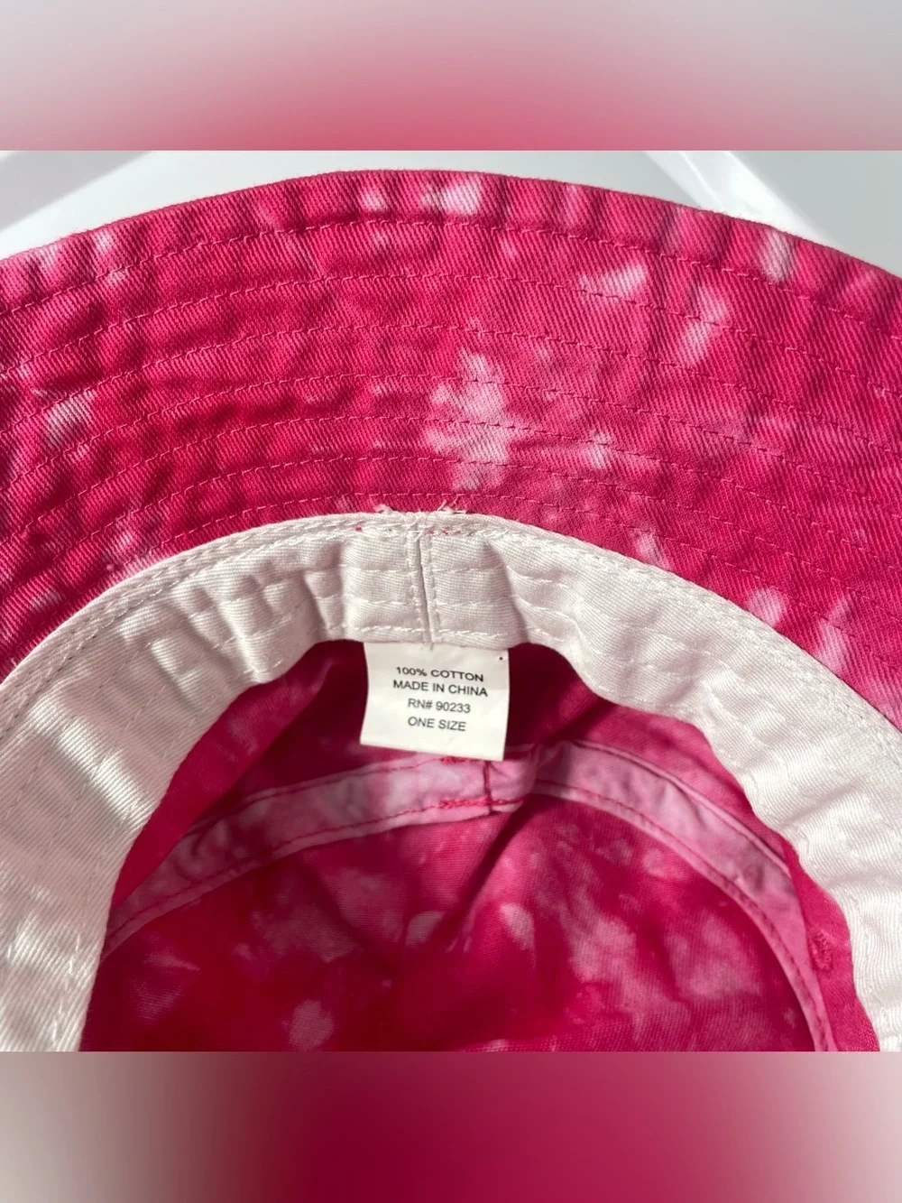 Playboy Bedazzled Bunny Pink Tie Dye Bucket Hat